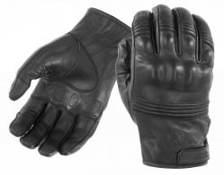 Damascus Protective Gear All-leather Gloves w/ Knuckle Armor - Black - XS - ATX96 XSM