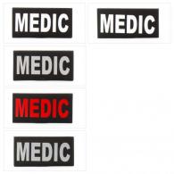 2x4 Med ID Patch - E10-7001-MEDIC-BLK/RED