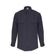 Elbeco Men's TexTrop2 Zippererd Long Sleeve Midnight Navy Shirt Size 14.5/33 - Z314N-14.5-33