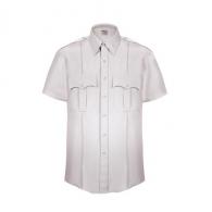 TexTrop2 Zippered Short Sleeve Polyester Shirt Mens White Medium - Z3310N-20