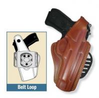 Gould & Goodrich Right Handed Paddle Holster Chestnut Brown for Glock 19 - 807-G19