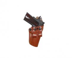 Gould & Goodrich Right Handed Gold Line Inside Pants Holster Chestnut Brown for Browning Hi Power - 810-195