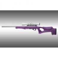 Hogue Ruger 10-22 Tactical, Thumbhole Stock .920 Barrel Channel Purple OverMolded Rubber - 22076 Hogue Ruger 10-22 Tactical, Thumbhole Stock .920 Barrel Channel Purple OverMolded Rubber - 22076