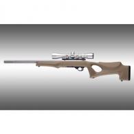 Hogue Ruger 10-22 Tactical, Thumbhole Stock .920 Barrel Channel Flat Dark Earth OverMolded Rubber - 22870