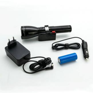 ML150LRS Flashlight, LiFePO4 Battery, Charging Cradle, 230V Converter - ML150LRS-5019