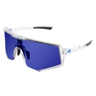 Sprocket Sunglasses - Crystal Clear Frame w/ Blue Mirror Lens - BSPR01