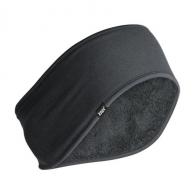 ZANheadgear Ear Headband Sportflex UPF50+ Series High Pile Fleece Black