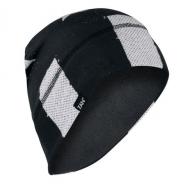 ZANheadgear Helmet Liner/Beanie Sportflex UPF50+ Series Fleece Lined Black & White Flag - WHLF091