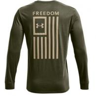 Under Armour Freedom Flag Long Sleeve Men's OD Green S - 1370813035SM