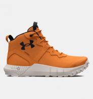 UA Men's Micro G Valsetz Trek Mid Leather Waterproof Tactical Boots Honey Orange Size 11.5 - 302557780011.5