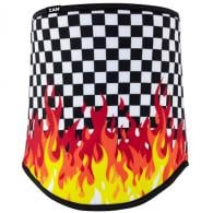 ZANheadgear Neck Gaiter Sportflex UPF50+ Series Checkered Flames - WFL450