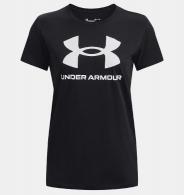 UA Women's Sportstyle Graphic Short Sleeve Black/White X-Large - 1356305001XL