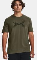Under Armour Antler Logo T-Shirt, Baroque Green, Men's, 2XL - 13660173922X