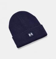 UA Unisex Halftime Cuff Beanie Midnight Navy/White - 1373155410OSFM