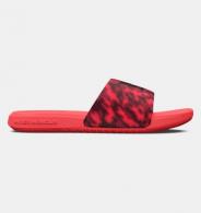 UA Men's Ansa Graphic Slides Beta/Rush Red Size 8 - 30244346028