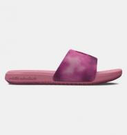 UA Women's Ansa Graphic Slides Pink Elixir/Charged Cherry Size 6 - 30244366076
