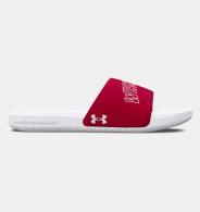 UA Men's Ansa Collegiate Slides Wisconsin-Madison Size 11 - 302614860411