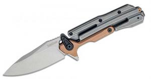 Kershaw Frontrunner KVT Flipper Knife 2.9" D2 Stonewashed Clip Point Blade - 2039