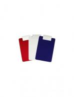 Antimicrobial Plastic Clipboard - Letter/A4 Size - Red/White/Blue 3-Pack - 21612