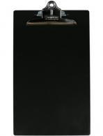 Legal Size Aluminum Clipboard w/ Clip - Black - 24519