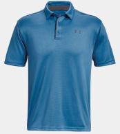 UA Tech Polo, Men's, White, Cosmic Blue, S - 1290140449SM