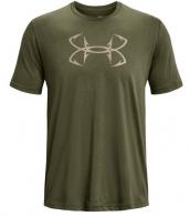 UA Fish Hook Logo T-Shirt, Men's, OD Green, M - 1331197391MD