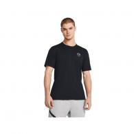 Under Armour Men's UA Outdoor Cube Short Sleeve Shirt - Black/Celeste - Medium - 1382909001MD