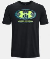 UA Multi-Color Lockertag Short Sleeve, Men's, Black, 2XL - 13829140012X