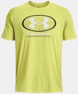 UA Multi-Color Lockertag Short Sleeve, Men's, Lime Yellow, 3XL - 13829144003X