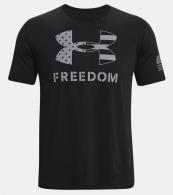 UA Freedom Logo T-Shirt, Men's, Black, M - 1382970001MD