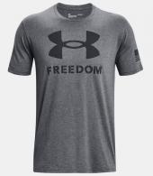 UA Freedom Logo T-Shirt, Men's, Pitch Grey, 3XL - 13829700353X