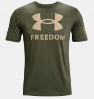 UA Freedom Logo T-Shirt, Men's, OD Green, 2XL - 13829703902X