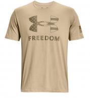 UA Freedom Logo T-Shirt, Men's, Federal Tan, 3XL - 13829706003X
