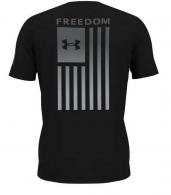 UA Freedom Flag Gradient T-Shirt, Men's, Black, 3XL - 13829730013X