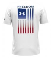 UA Freedom Flag Gradient T-Shirt, Men's, White, 3XL - 13829731003X