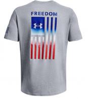 UA Freedom Flag Gradient T-Shirt, Men's, Steel Heather, M - 1382973410MD