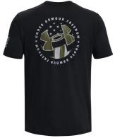 UA Freedom USA T-Shirt, Men's, Black, S - 1382974989SM
