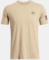 UA Freedom Mission Made T-Shirt, Men's, Desert Sand, M - 1382989011MD