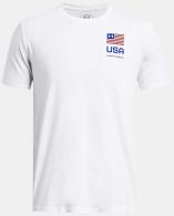 UA Freedom Amp T-Shirt, Men's, White, XL - 1382992100XL