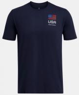 UA Freedom Amp T-Shirt, Men's, Navy, 2XL - 13829924102X