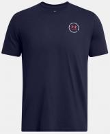 UA Freedom Bass T-Shirt, Men's, Midnight Navy, L - 1383003410LG