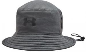 UA Iso-Chill ArmourVent Bucket Hat, Grey, L/XL - 1383434025L-XL