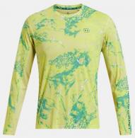 UA Fish Pro Chill Camo Long Sleeve, Men's, Sonic Yellow, 2XL - 13835737272X