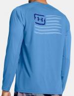 UA Fish Pro Freedom Back Graphic Long Sleeve, Men's, Viral Blue, L - 1383580444LG UA Fish Pro Freedom Back Graphic Long Sleeve, Men's, Viral Blue, L - 1383580444LG