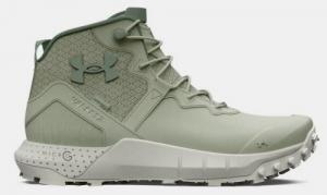 UA Micro G Valsetz Trek Mid Leather Tactical Boots, Men's, Green, Size 10 - 302761910010