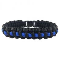 Thin Blue Line Paracord Survival Bracelet - TBL-PARA-10