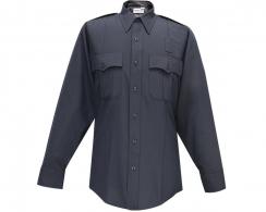 Flying Cross Justice Polyester/Wool Men's Long Sleeve LAPD Navy Shirt With Zipper Neck Size 16.5 Sleeve Length 34 - F1 07W84Z 86 16.5 34/35