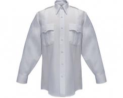 Flying Cross Command Men's Long Sleeve White Shirt With Zipper Neck Size 17.5 Sleeve Length 34 - F1 33W78Z 00 17.5 34/35