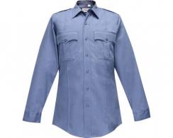 Flying Cross Duro Poplin Men's Long Sleeve Marine Blue Shirt Neck Size 18 Sleeve Length 36 - F1 35W54 35 18.0 36/37