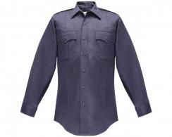 Flying Cross Duro Poplin Men's Long Sleeve Midnight Navy Shirt Neck Size 16 Sleeve Length 36 - F1 35W54 76 16.0 36/37